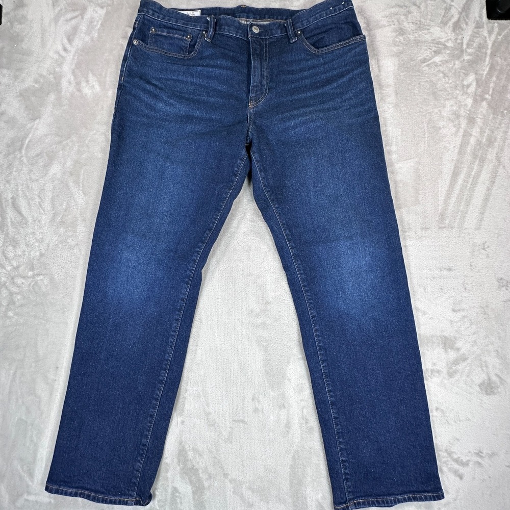 Gap Gapflex Jeans Mens 34x30 Blue Denim Cotton Stretch High Rise Straight Leg